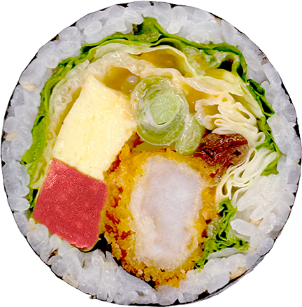 김밥 단면 1