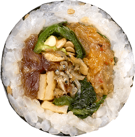 김밥 단면 3